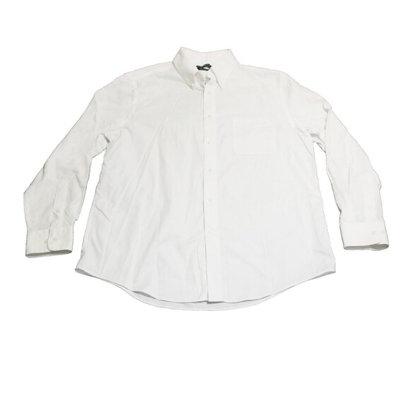 Ralph Lauren Black Label Shirt Men's Size XL White Stretch 17 Neck 34/35 Sleeve - Picture 1 of 4
